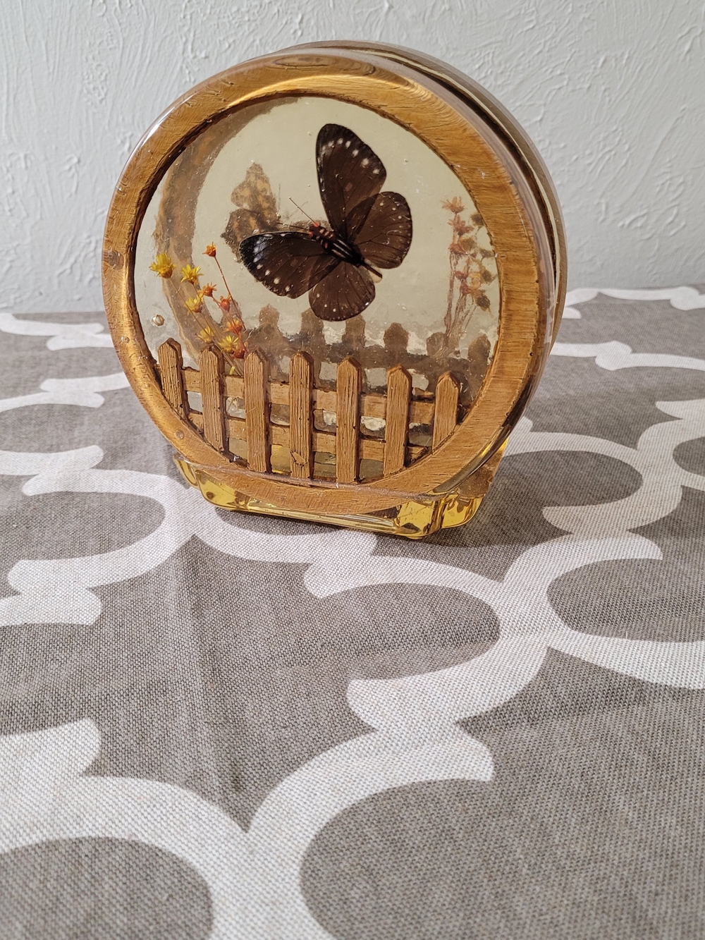 Vintage Resin Butterfly Napkin Holder.